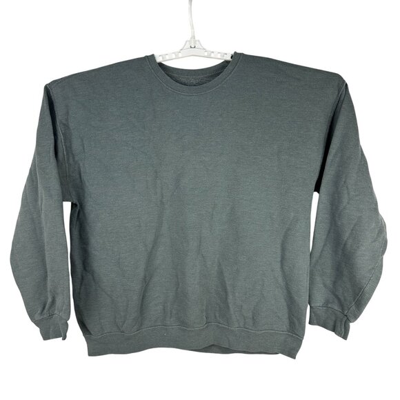 Fruit Of The Loom 2XL Mens Green Crewneck Sweatshirt Long Sleeve - Picture 1 of 5